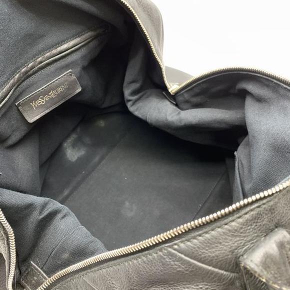 Yves Saint Laurent Leather Boston Tote Bag Black - Picture 8 of 10